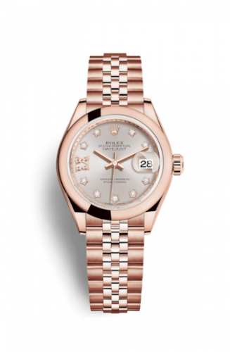 Remontoir à montres pour montre Rolex Lady-Datejust Lady-Datejust 28 Everose Domed / Jubilee / Sundust Diamond