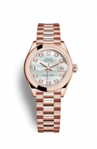 Remontoir à montres pour montre Rolex Lady-Datejust Lady-Datejust 28 Everose Domed / President / MOP