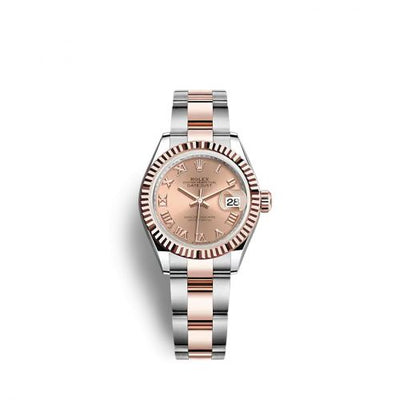 Remontoir à montres pour montre Rolex Lady-Datejust Lady-Datejust 28 Stainless Steel / Rose Or / Fluted / Rose - Roman / Oyster