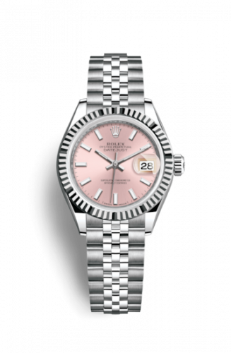 Remontoir à montres pour montre Rolex Lady-Datejust Lady-Datejust 28 Stainless Steel Fluted / Rose / Jubilee