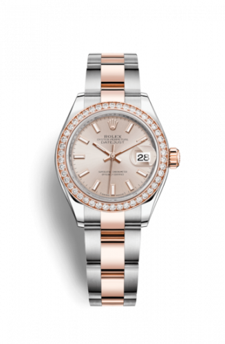Remontoir à montres pour montre Rolex Lady-Datejust Lady-Datejust 28 Rolesor Rose Diamond / Oyster / Sundust