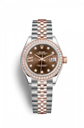 Remontoir à montres pour montre Rolex Lady-Datejust Lady-Datejust 28 Rolesor Rose Diamond / Jubilee / Chocolate Diamond