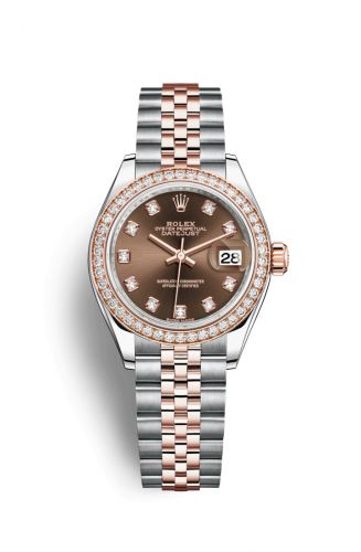 Remontoir à montres pour montre Rolex Lady-Datejust Lady-Datejust 28 Rolesor Rose Diamond / Jubilee / Chocolate Diamond