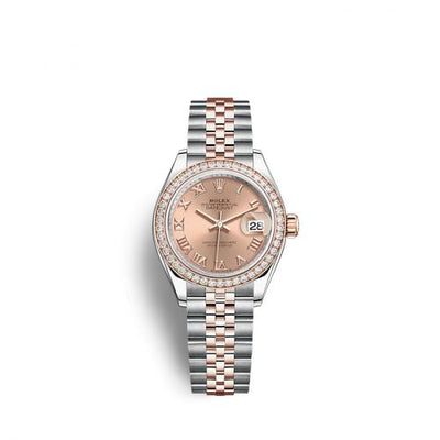 Remontoir à montres pour montre Rolex Lady-Datejust Lady-Datejust 28 Stainless Steel / Rose Or / Diamond / Rose - Roman / Jubilee