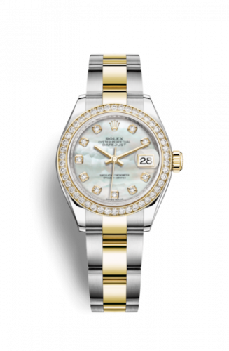 Remontoir à montres pour montre Rolex Lady-Datejust Lady-Datejust 28 Rolesor Yellow Diamond / Oyster / MOP