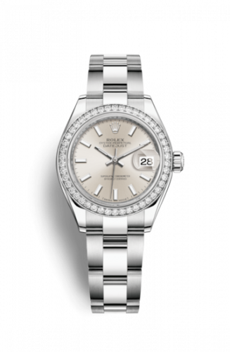 Remontoir à montres pour montre Rolex Lady-Datejust Lady-Datejust 28 Stainless Steel / Diamond / Argent / Oyster