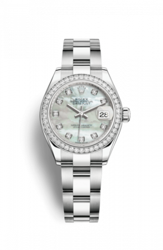 Remontoir à montres pour montre Rolex Lady-Datejust Lady-Datejust 28 Stainless Steel / Diamond / MOP / Oyster