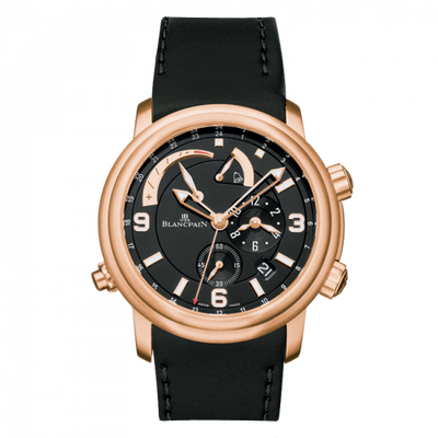 Watch Winder for watch Blancpain Léman Léman Réveil GMT Red Gold / Black / Rubber