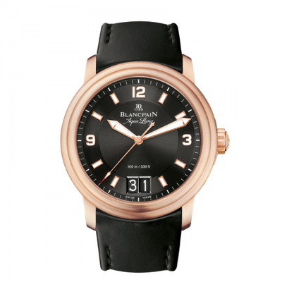 Watch Winder for watch Blancpain Léman Léman Grande Date Aqua Lung Red Gold / Black / Rubber