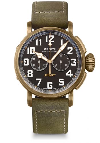 Remontoir à montres pour montre Zenith Pilot Pilot Type 20 Extra Special Chronograph Bronze / Noire