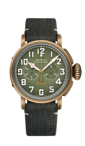 Remontoir à montres pour montre Zenith Pilot Pilot Type 20 Chronograph Adventure Bronze / Khaki / Matrix