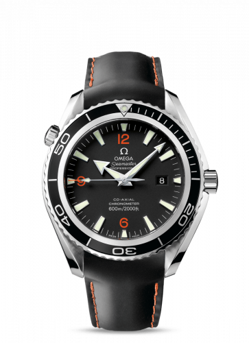 Watch Winder for watch Omega Seamaster Planet Ocean Seamaster Planet Ocean 600M Co-Axial 45.5 Stainless Steel / Orange Numerals / Rubber