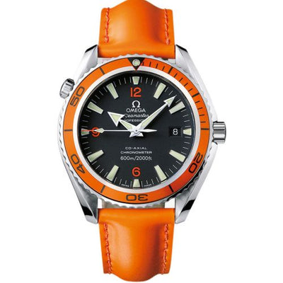 Watch Winder for watch Omega Seamaster Planet Ocean Seamaster Planet Ocean 600M Co-Axial 45.5 Stainless Steel / Orange / Orange Rubber