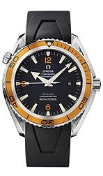 Watch Winder for watch Omega Seamaster Planet Ocean Seamaster Planet Ocean 600M Co-Axial 45.5 Stainless / Orange / Rubber