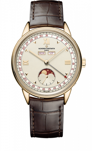 Uhrenbeweger für Uhr Vacheron Constantin Historiques Historiques Triple Calendrier 1948 Pink Gold / Silver / Red