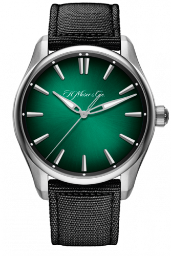 Remontoir à montres pour montre H. Moser & Cie Pioneer Pioneer Centre Seconds Stainless Steel / Cosmic Verte