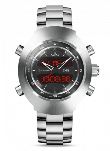 Watch Winder for watch Omega X-33 / Z-33 Spacemaster Z-33 Titanium / Black / Bracelet