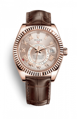 Uhrenbeweger für Uhr Rolex Sky-Dweller Sky-Dweller Everose / Sundust / Alligator