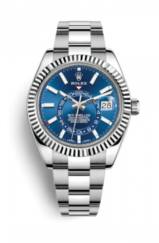 Uhrenbeweger für Uhr Rolex Sky-Dweller Sky-Dweller Stainless Steel / White Gold / Blue / Oyster