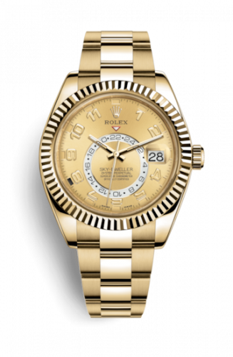 Uhrenbeweger für Uhr Rolex Sky-Dweller Sky-Dweller Yellow Gold / Champagne Arabic