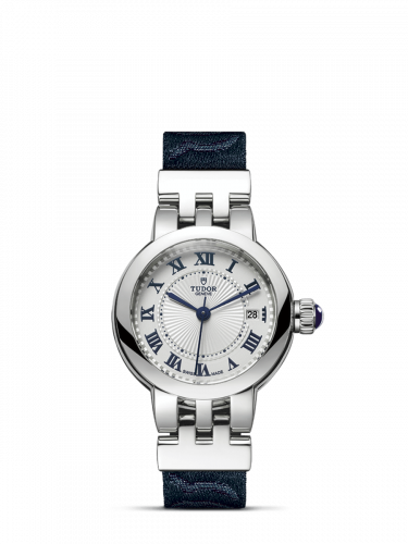 Remontoir à montres pour montre Tudor Clair de Rose Clair de Rose 26 Stainless Steel / Argent-Roman/ Fabric