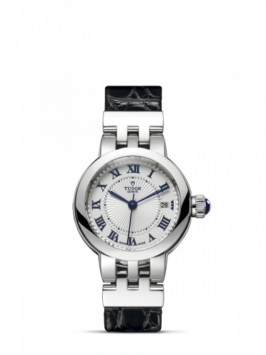 Remontoir à montres pour montre Tudor Clair de Rose Clair de Rose 26 Stainless Steel / Argent-Roman/ Alligator