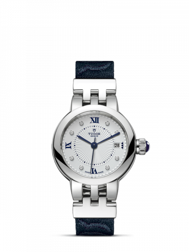 Remontoir à montres pour montre Tudor Clair de Rose Clair de Rose 26 Stainless Steel / Argent-Diamond / Fabric