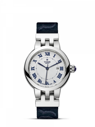 Remontoir à montres pour montre Tudor Clair de Rose Clair de Rose 30 Stainless Steel / Argent-Roman/ Fabric