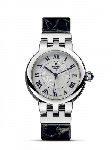 Remontoir à montres pour montre Tudor Clair de Rose Clair de Rose 34 Stainless Steel / Argent-Roman/ Alligator