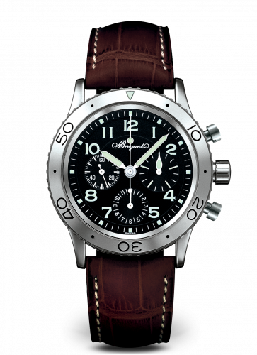 Uhrenbeweger für Uhr Breguet Pilot Type XX Stainless Steel / Black / Alligator
