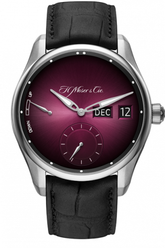 Remontoir à montres pour montre H. Moser & Cie Pioneer Pioneer Perpetual Calendar MD Stainless Steel / Burgundy