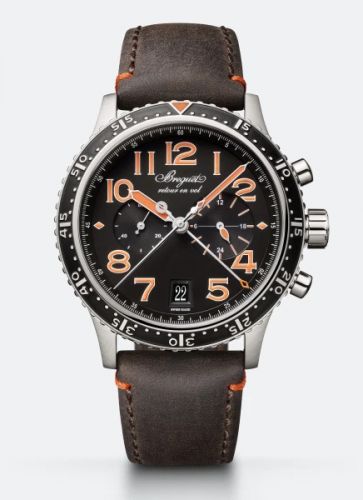 Uhrenbeweger für Uhr Breguet Pilot Type XXI 3815 Titanium / Black - Orange
