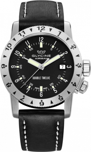 Uhrenbeweger für Uhr Glycine Airman Glycine Airman Double Twelve Black / Stainless Steel