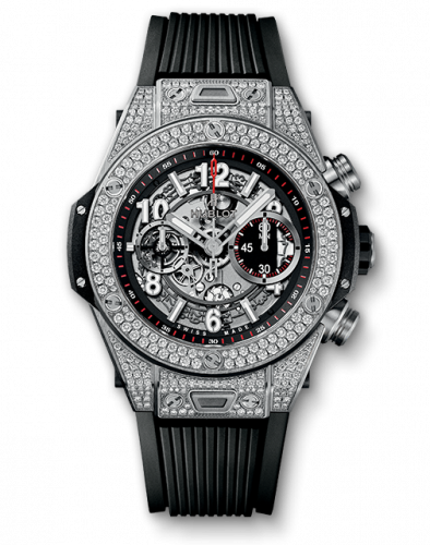 Remontoir à montres pour montre Hublot Big Bang Big Bang Unico 45 Titanium / Pavé / Noire
