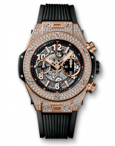 Watch Winder for watch Hublot Big Bang Big Bang Unico 45 King Gold / Pavé / Black