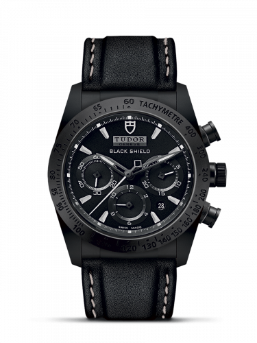 Remontoir à montres pour montre Tudor Fastrider Fastrider Noire Shield Ceramic / Noire / Leather