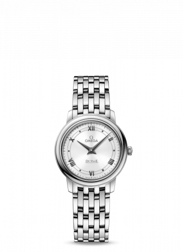 Watch Winder for watch Omega De Ville De Ville Prestige Quartz 27.4 Stainless Steel / Vintage Silver / Bracelet