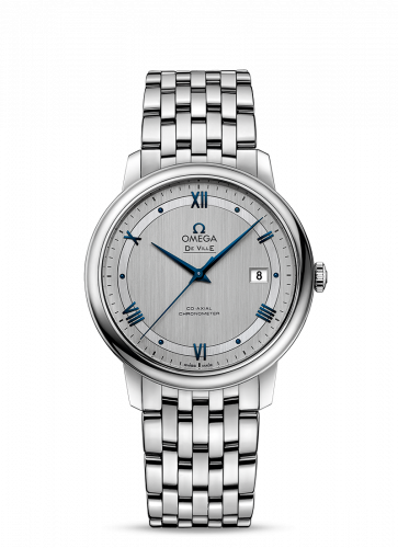 Watch Winder for watch Omega De Ville De Ville Prestige Co-Axial 39.5 Stainless Steel / Vintage Silver / Bracelet