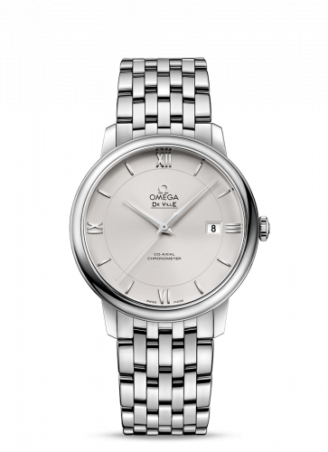 Watch Winder for watch Omega De Ville De Ville Prestige Co-Axial 39.5 Stainless Steel / Silver / Bracelet