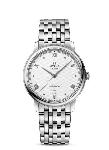 Watch Winder for watch Omega De Ville De Ville Prestige Co-Axial 39.5 Stainless Steel / Vintage Silver / Bracelet