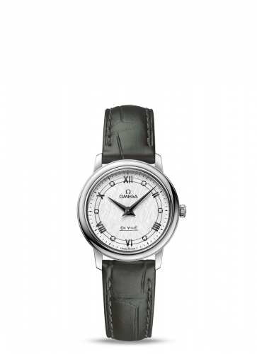 Watch Winder for watch Omega De Ville De Ville Prestige Quartz 27.4 Stainless Steel / Vintage Silver Silk