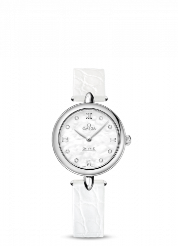 Watch Winder for watch Omega De Ville De Ville Prestige Dewdrop Quartz 27.4 Stainless Steel / MOP