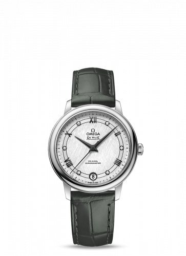 Watch Winder for watch Omega De Ville De Ville Prestige Co-Axial 32.7 Stainless Steel / Vintage Silk Silver