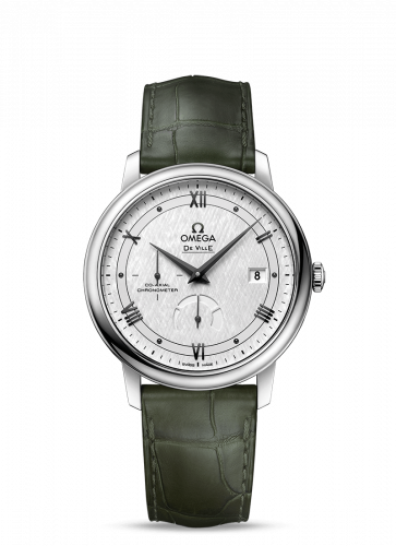 Watch Winder for watch Omega De Ville De Ville Prestige Co-Axial 39.5 Power Reserve Stainless Steel / Vintage Silver Silk