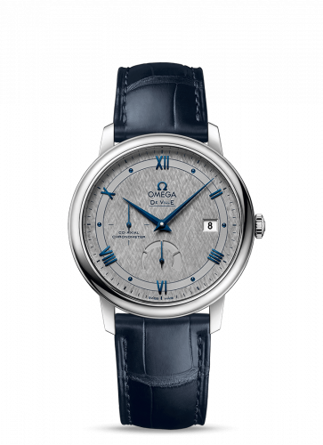 Watch Winder for watch Omega De Ville De Ville Prestige Co-Axial 39.5 Power Reserve Stainless Steel / Vintage Grey Silk