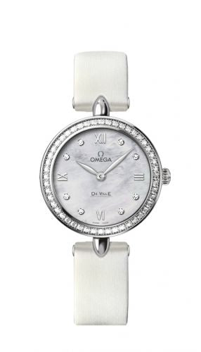 Watch Winder for watch Omega De Ville De Ville Prestige Dewdrop Quartz 27.4 Stainless Steel / MOP / Diamond