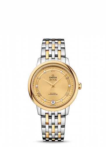 Watch Winder for watch Omega De Ville De Ville Prestige Co-Axial 32.7 Stainless Steel / Yellow Gold / Vintage Champagne / Bracelet