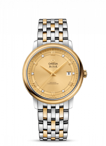 Watch Winder for watch Omega De Ville De Ville Prestige Co-Axial 39.5 Stainless Steel / Yellow Gold / Vintage Champagne / Bracelet