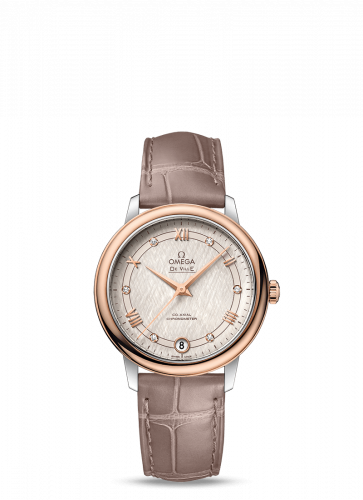 Watch Winder for watch Omega De Ville De Ville Prestige Co-Axial 32.7 Stainless Steel / Red Gold / Vintage Silver Silk