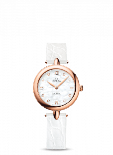 Watch Winder for watch Omega De Ville De Ville Prestige Dewdrop Quartz 27.4 Red Gold / MOP